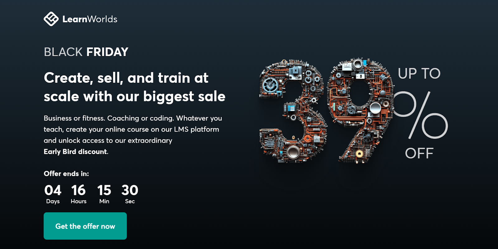 LearnWorlds Black Friday Deals