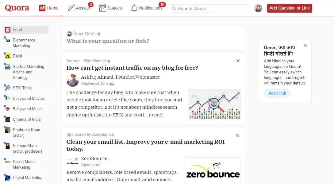 Quora-traffic-2019 Quora-traffic-2019
