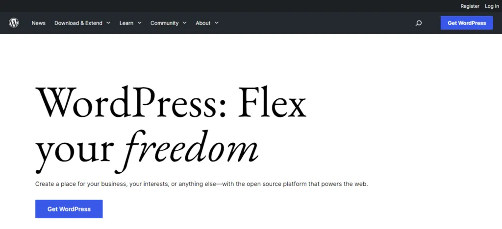 wordpress-hero-section
