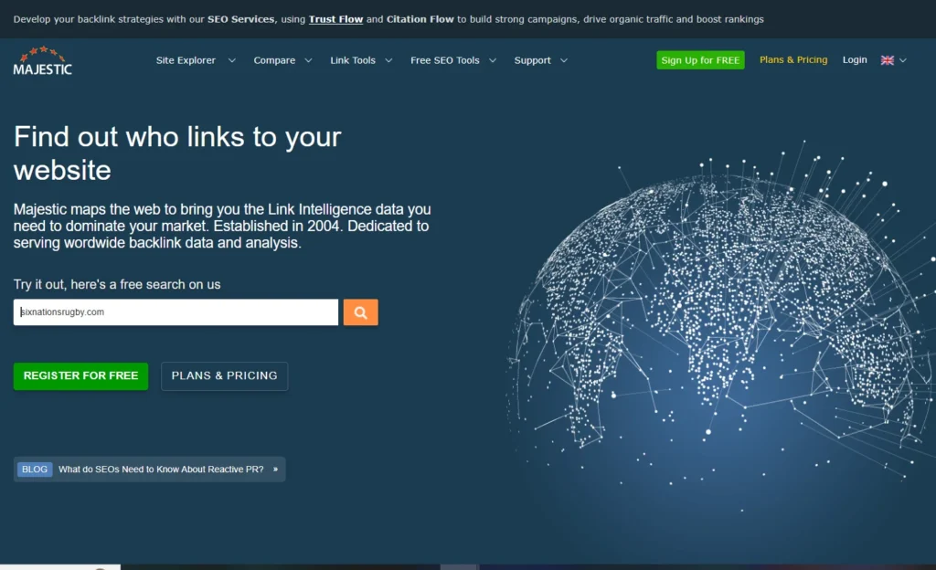 Majestic SEO tool