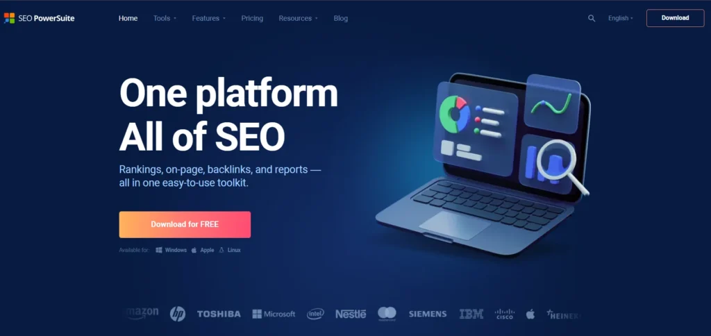 SEO PowerSuite tool