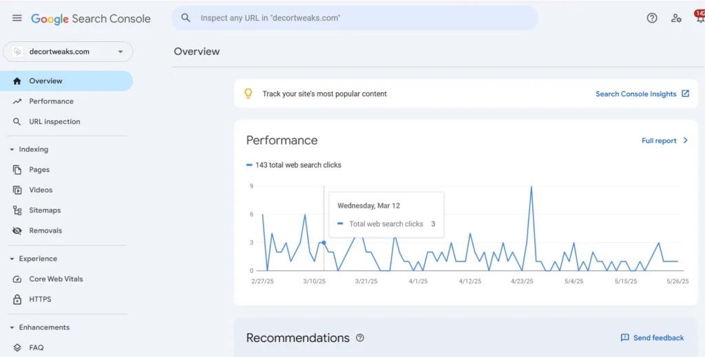 google search consol tool