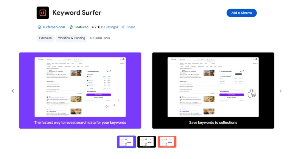 keyword surfer