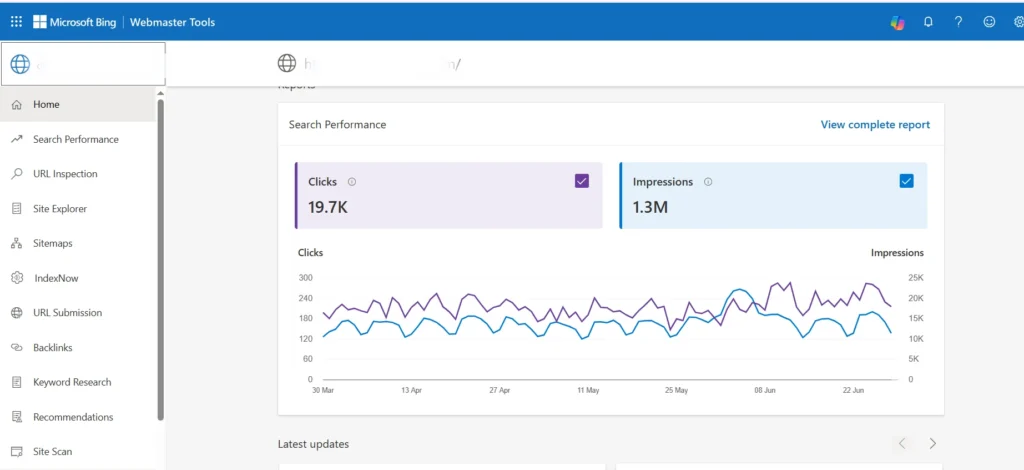 Bing Webmaster Tools