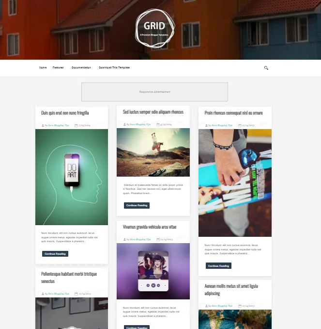 GridMag Blogger Template