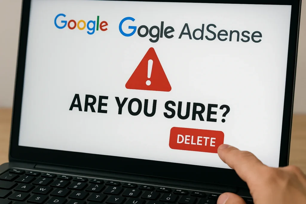 Can I delete my AdSense account and create a new one