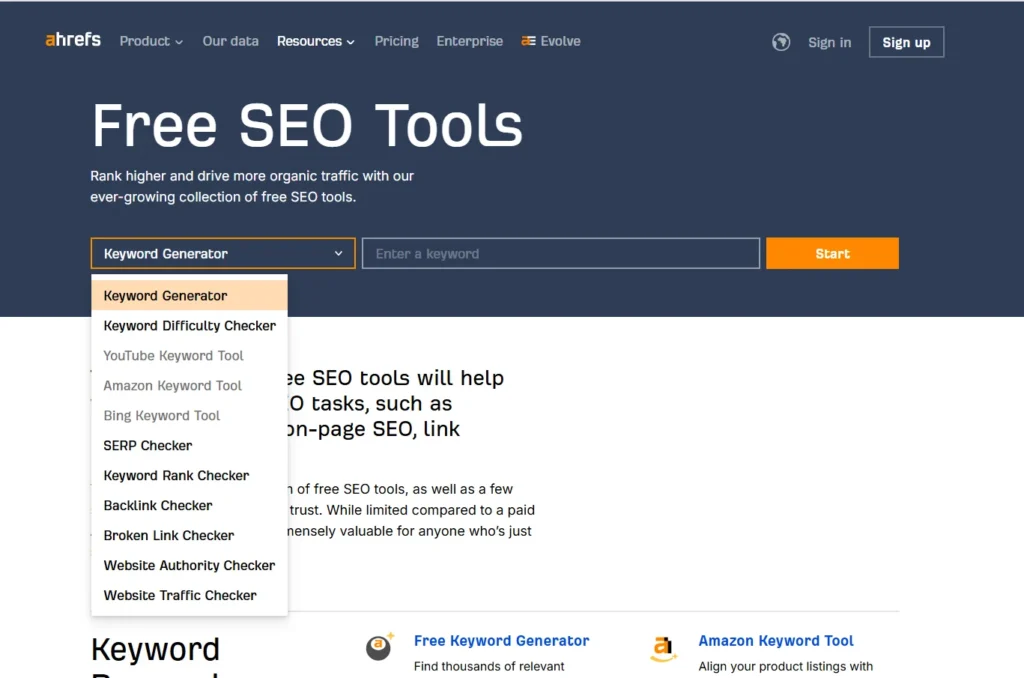 Ahrefs free trial