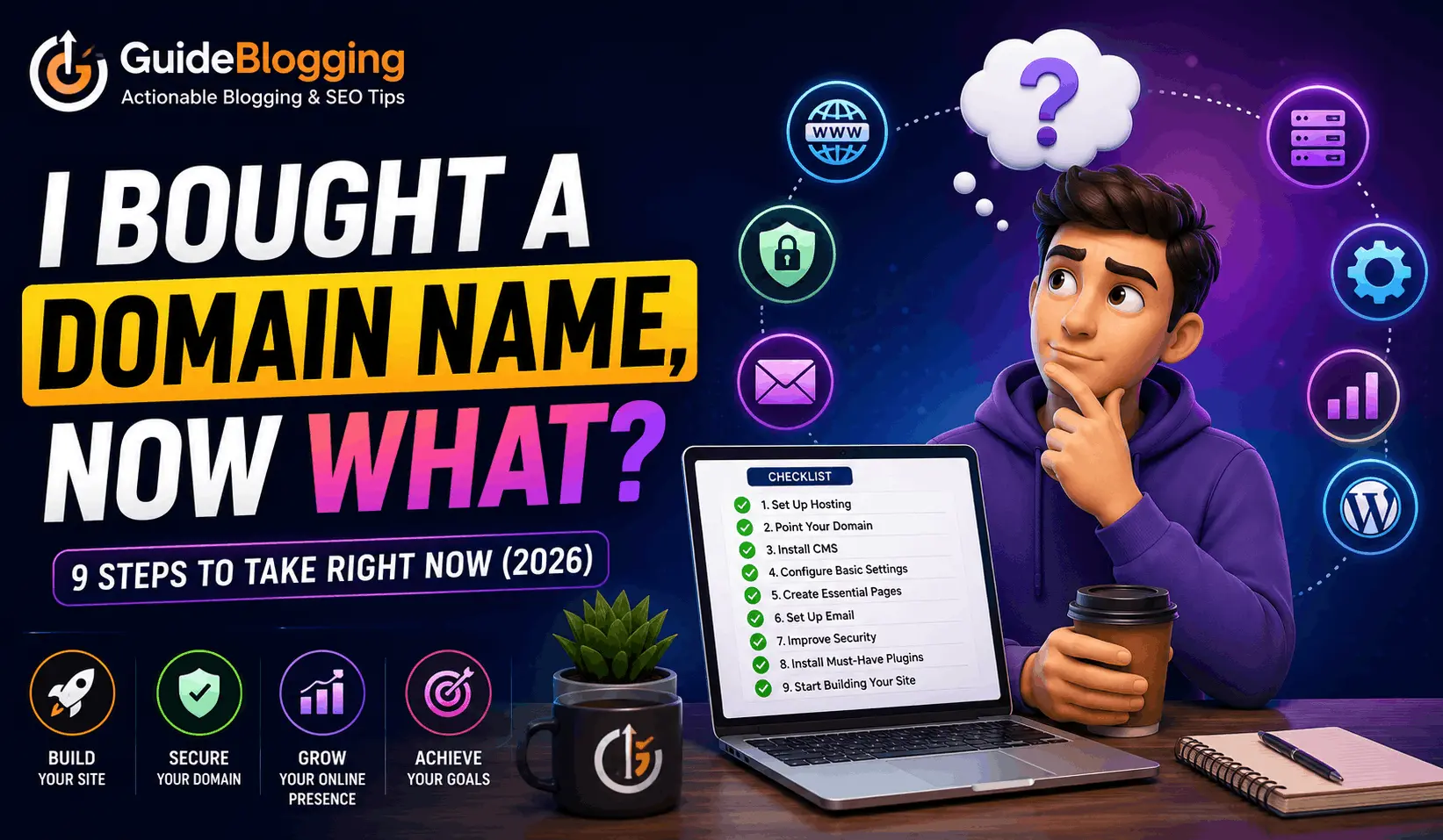 i bought a domain name now what