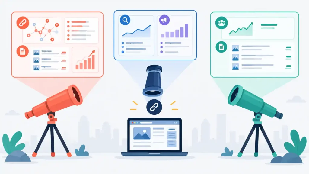 Ahrefs vs Semrush vs Ubersuggest: Competitor Analysis Comparison
