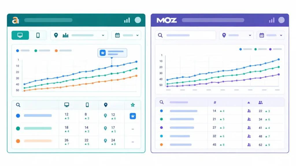 Ahrefs vs Moz: Rank Tracking Comparison