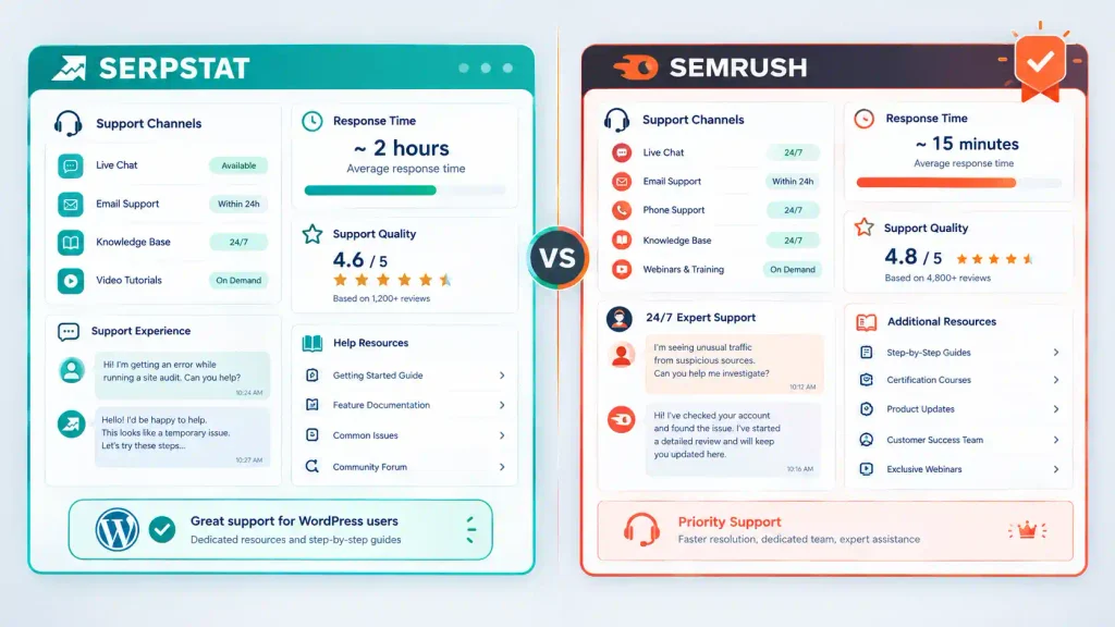 Customer Support Comparison