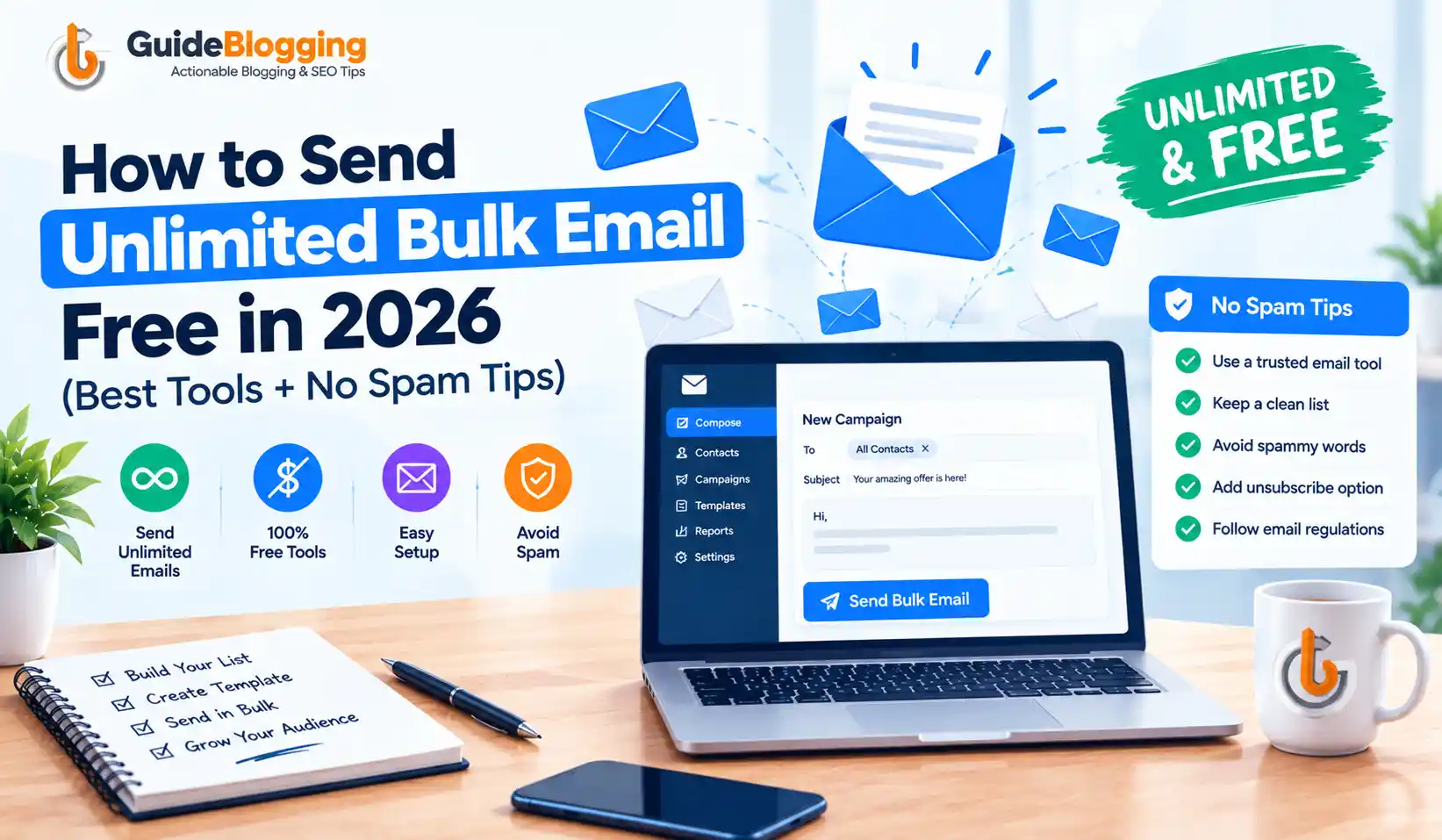 How to Send Unlimited Bulk Email Free in 2026