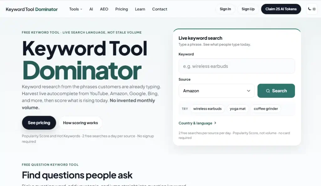 Keyword Tool Dominator